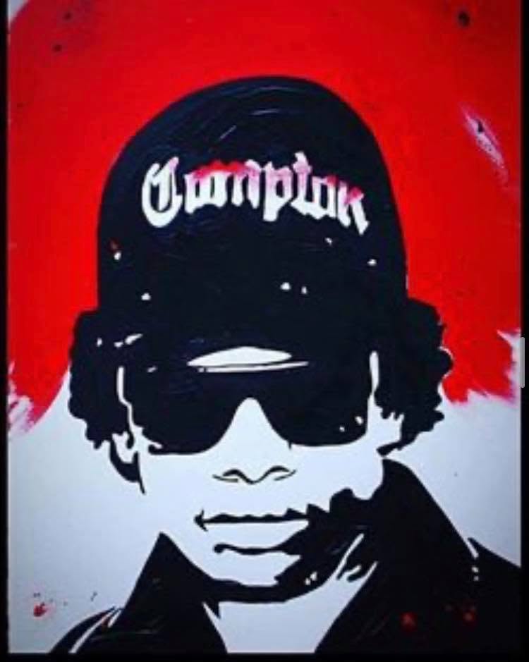 Compton — acrylic on canvas by Tanya Mac