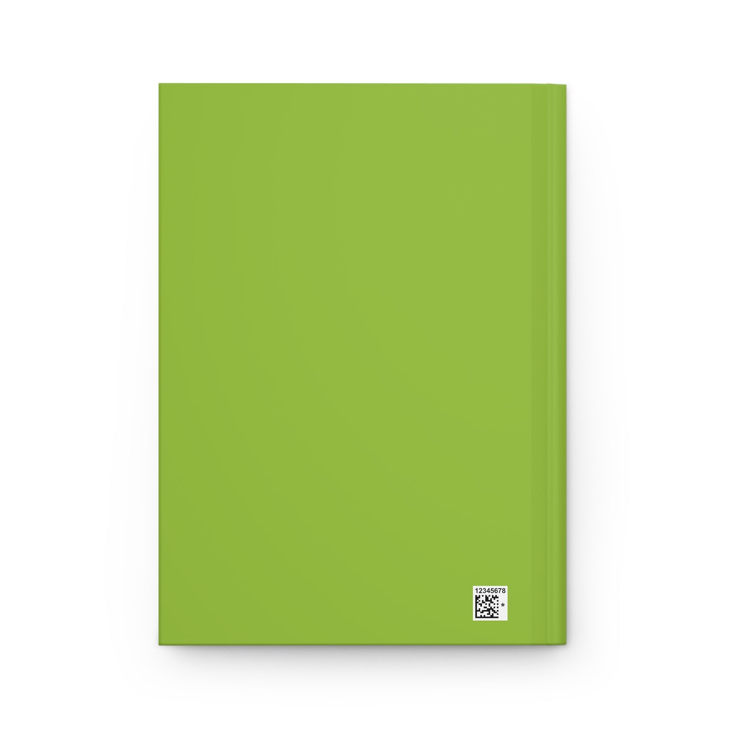 Find Your Flow Hardcover Journal — Green Abstract Optical Art Notebook