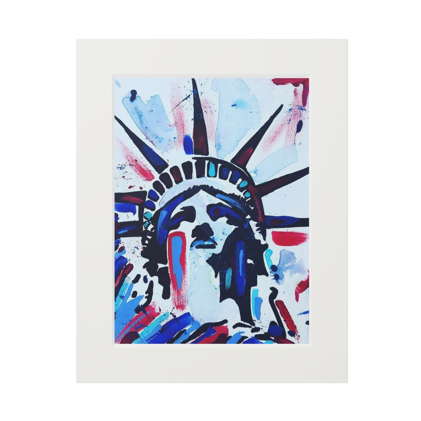 Statue of Liberty Fine Art Print — Passepartout Framed Poster