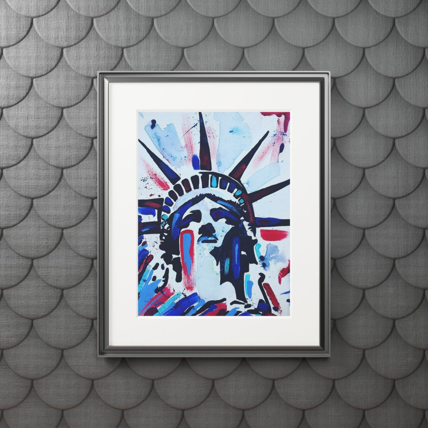 Statue of Liberty Fine Art Print — Passepartout Framed Poster