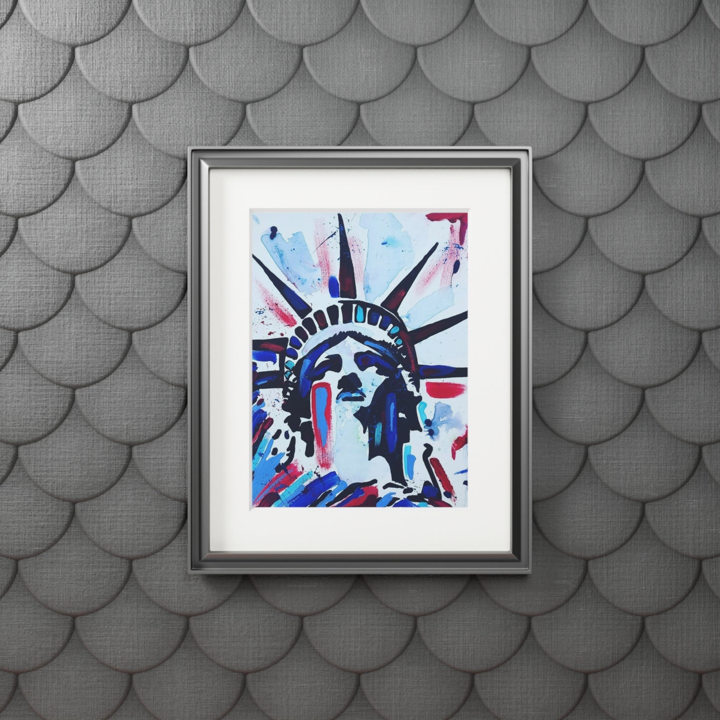 Statue of Liberty Fine Art Print — Passepartout Framed Poster