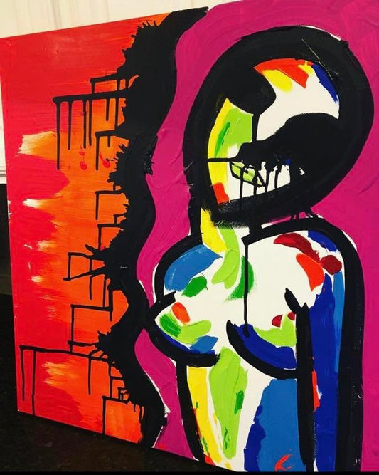 Exposed — acrylic on canvas by Tanya Mac