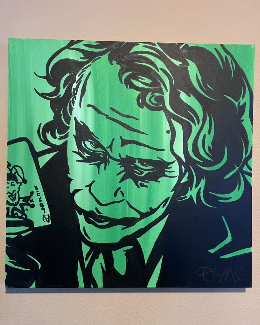 The Joker — acrylic on canvas by Tanya Mac