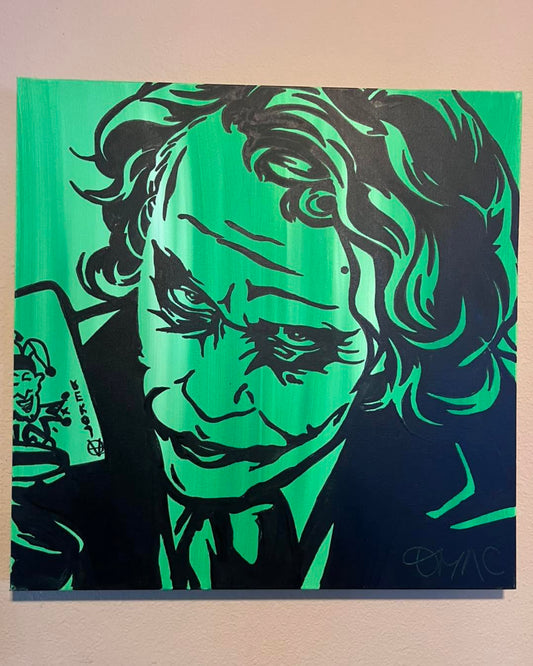 The Joker — acrylic on canvas by Tanya Mac