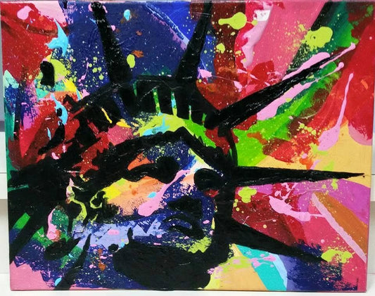 Liberty Unleashed — acrylic on canvas by Tanya Mac