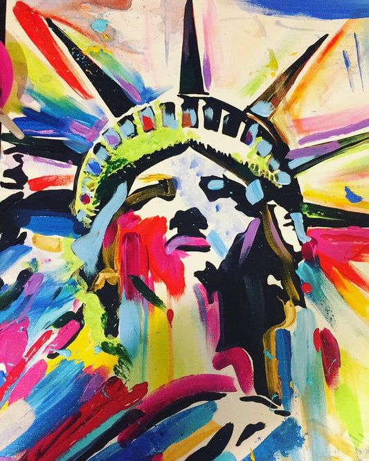 Liberty — acrylic on canvas by Tanya Mac