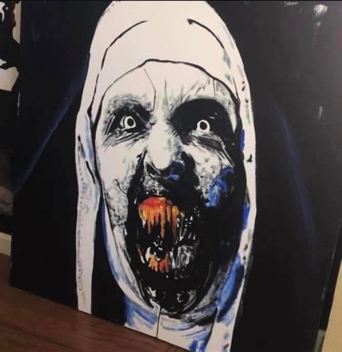 The Nun — acrylic on canvas by Tanya Mac