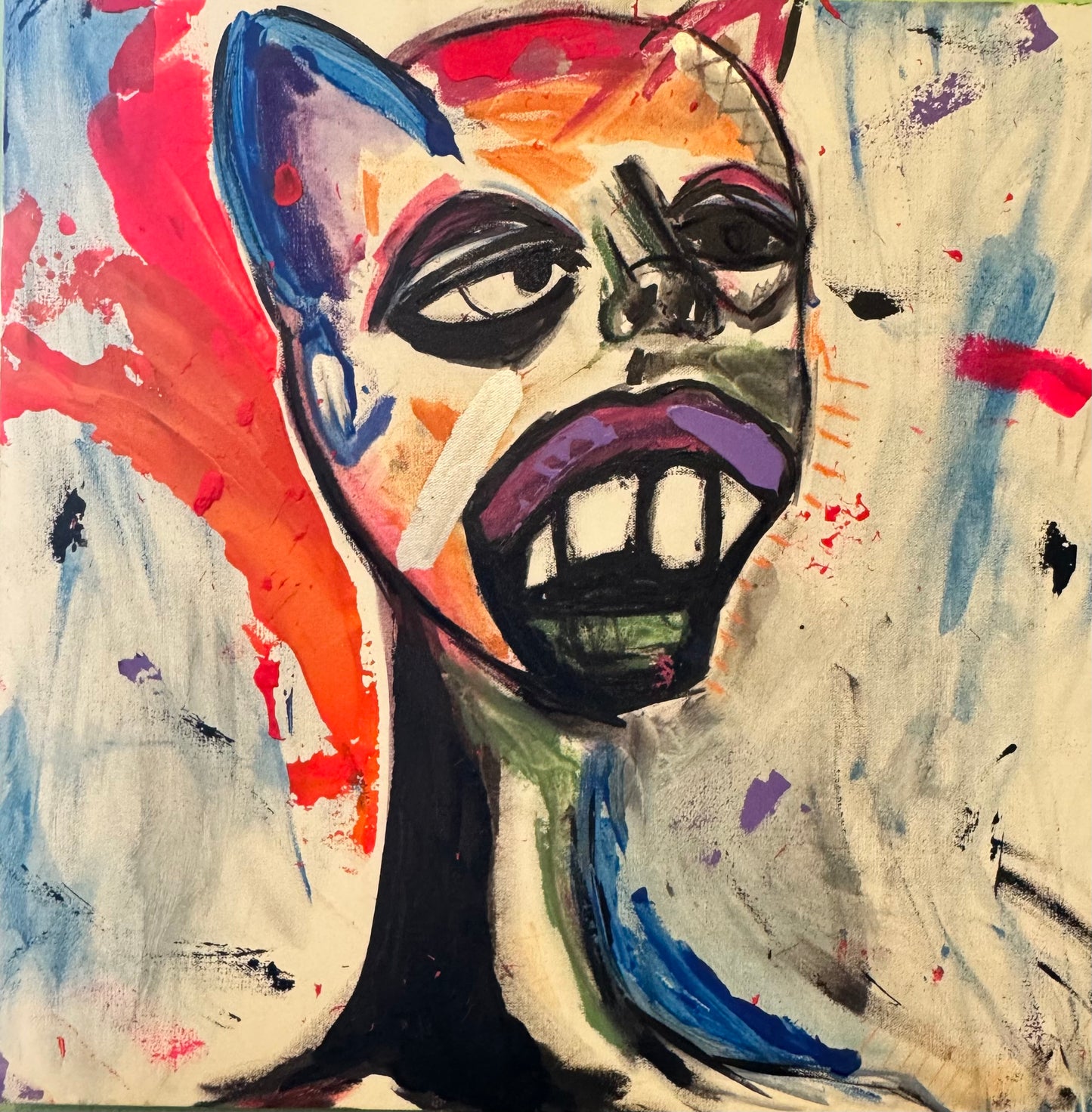 Outcry — mixed media on canvas by Tanya Mac