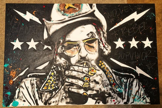 Survivor — mixed media on canvas by Tanya Mac