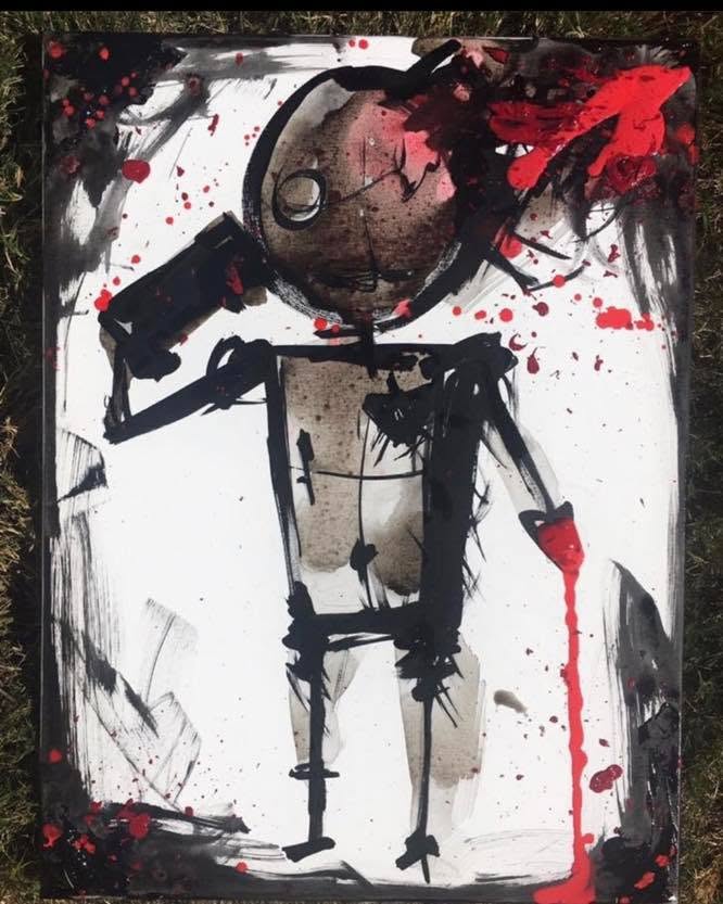 Voodoo — mixed media on canvas by Tanya Mac